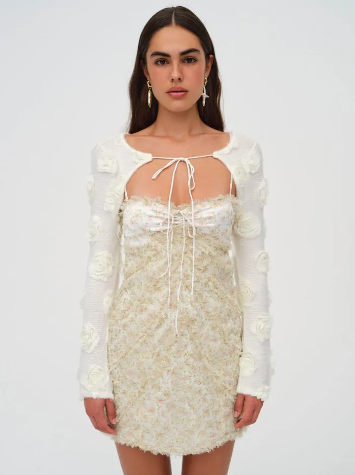 Women Chania Mini Dress Yellow For Love and Lemons Dresses