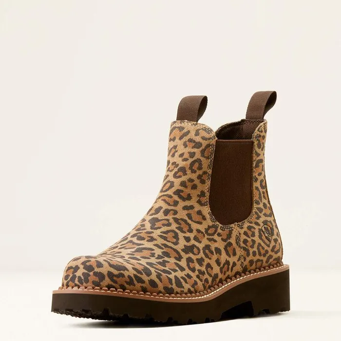 Women Chelsea Boots Ariat Fatbaby Chelsea Western Boot Cheetahchocolate
