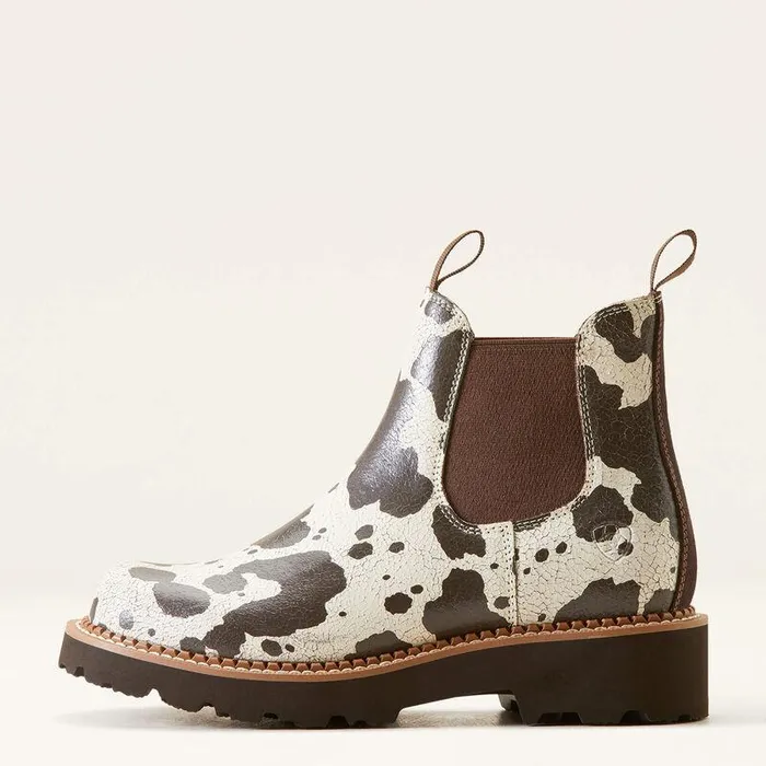 Women Chelsea Boots Ariat Fatbaby Chelsea Western Boot Cow Print Women Chelsea Boots Ariat Fatbaby Chelsea Western Boot Cow Print