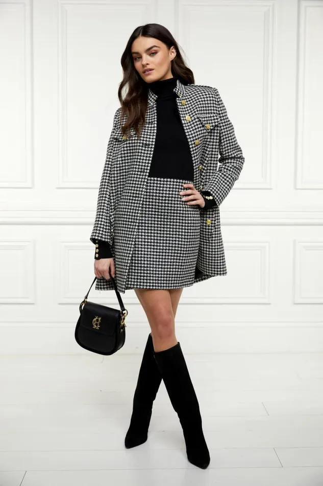 Women Chelsea Skirt Houndstooth Holland Cooper Tailoring Women Chelsea Skirt Houndstooth Holland Cooper Tailoring