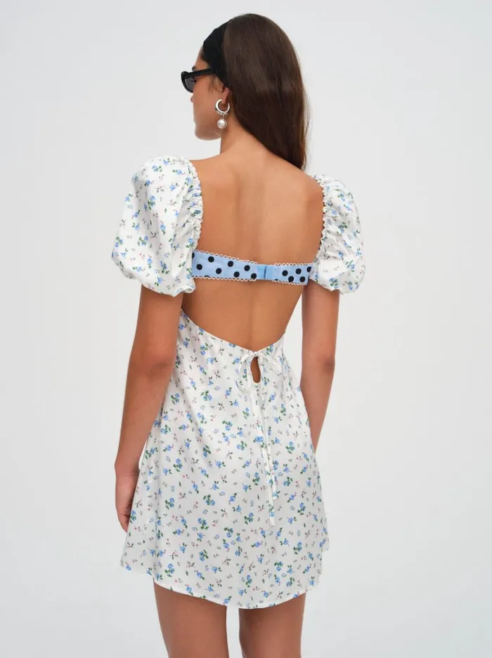 Women Colby Floral Mini Dress Ivory For Love and Lemons Dresses Women Colby Floral Mini Dress Ivory For Love and Lemons Dresses