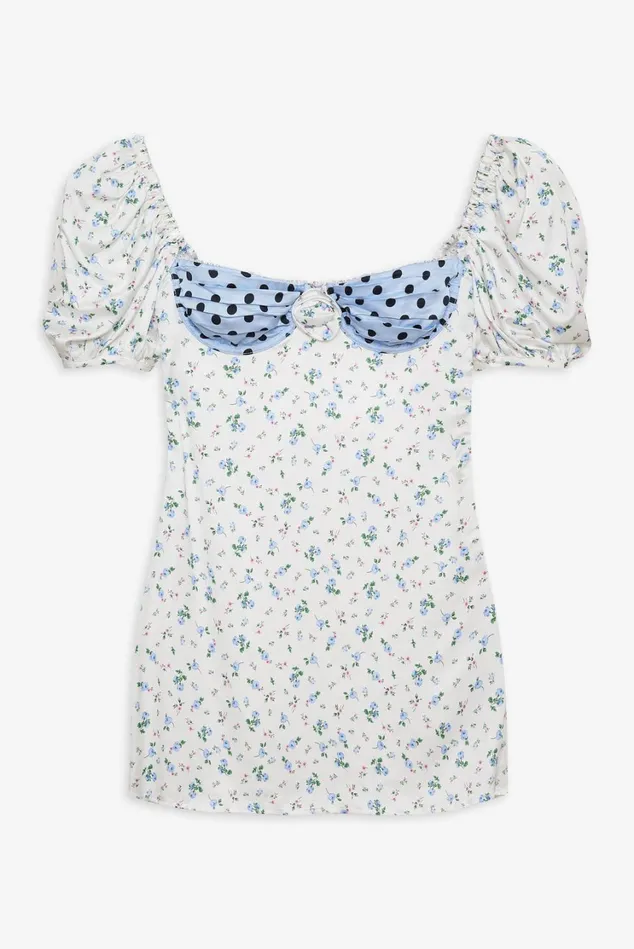 Women Colby Floral Mini Dress Ivory For Love and Lemons Dresses Women Colby Floral Mini Dress Ivory For Love and Lemons Dresses