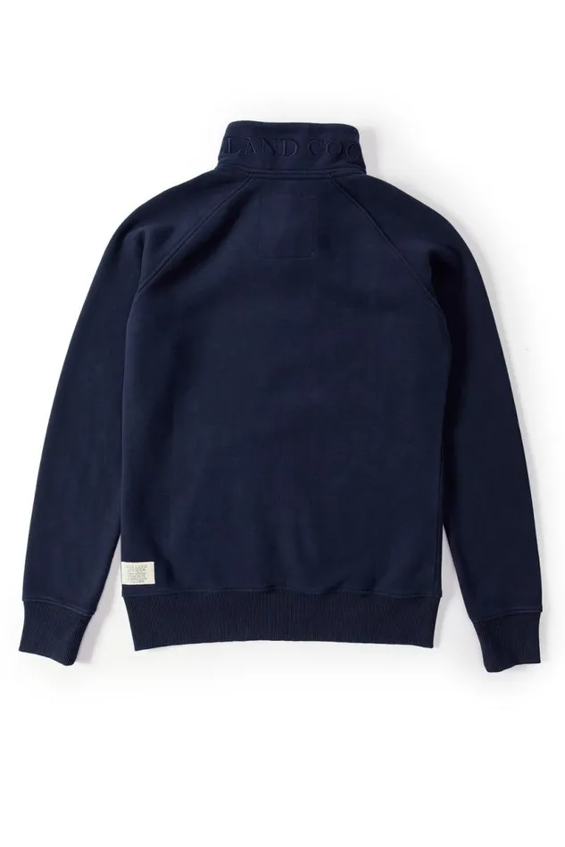 Women Crest Zip Henley Ink Navy Holland Cooper Henley