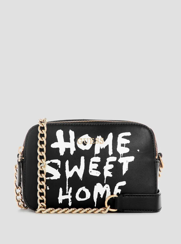 Women Crossbody GUESS Black Home Sweet Home Crossbody Bag