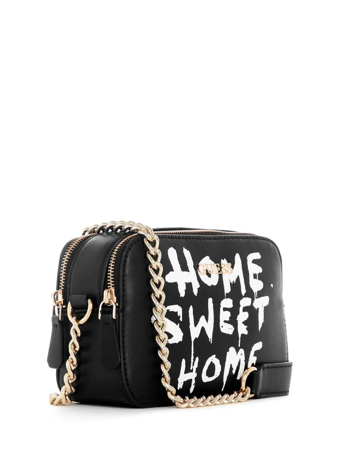Women Crossbody GUESS Black Home Sweet Home Crossbody Bag