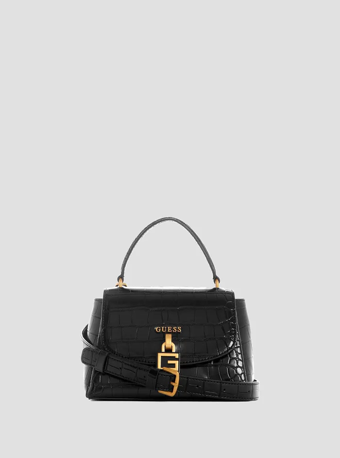 Women Crossbody GUESS Black Montreal Mini Crossbody Bag