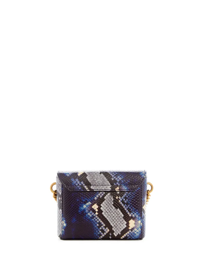 Women Crossbody GUESS Blue Shenny Micro Mini Crossbody Bag