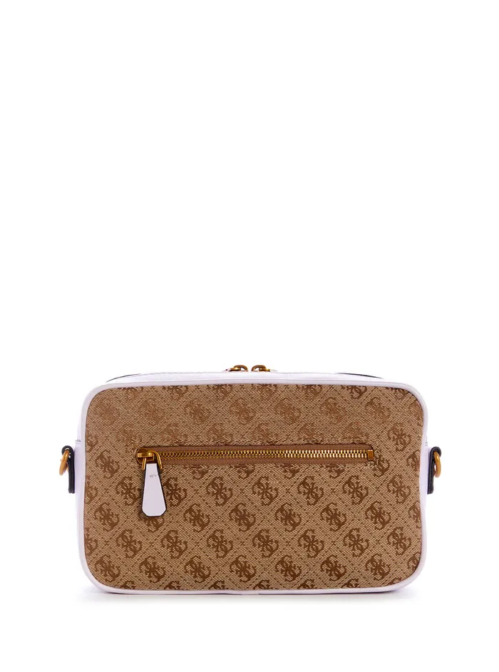 Women Crossbody GUESS Brown Lilac Aviana Crossbody Camera Bag