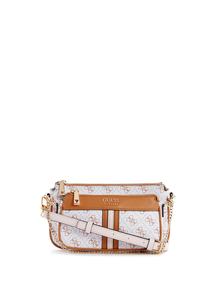 Women Crossbody GUESS White Multi Kasinta Crossbody Bag