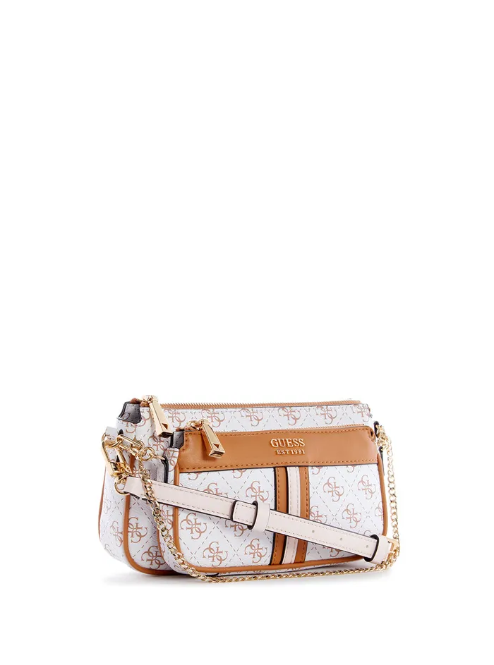 Women Crossbody GUESS White Multi Kasinta Crossbody Bag