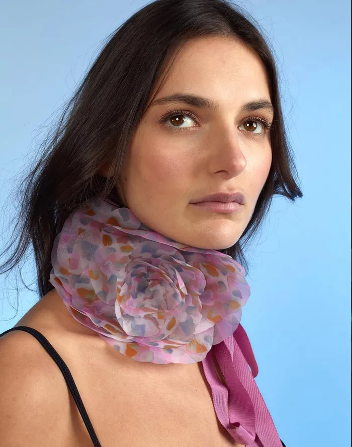 Women Cynthia Rowley Accessories Organza Flower Ties Multi