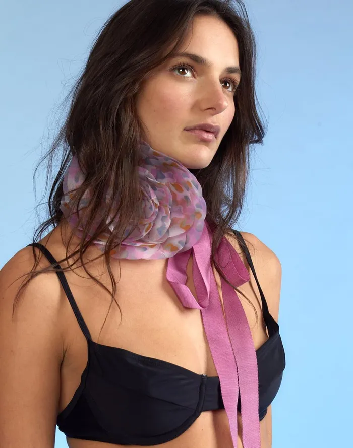 Women Cynthia Rowley Accessories Organza Flower Ties Multi Women Cynthia Rowley Accessories Organza Flower Ties Multi