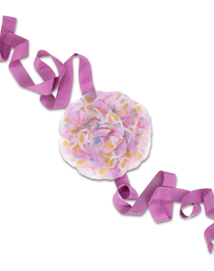 Women Cynthia Rowley Accessories Organza Flower Ties Multi Women Cynthia Rowley Accessories Organza Flower Ties Multi