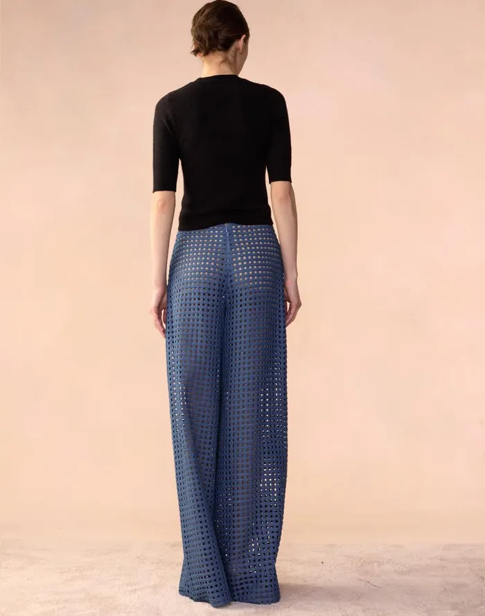 Women Cynthia Rowley Bottoms Birdcage Pants Blue Women Cynthia Rowley Bottoms Birdcage Pants Blue