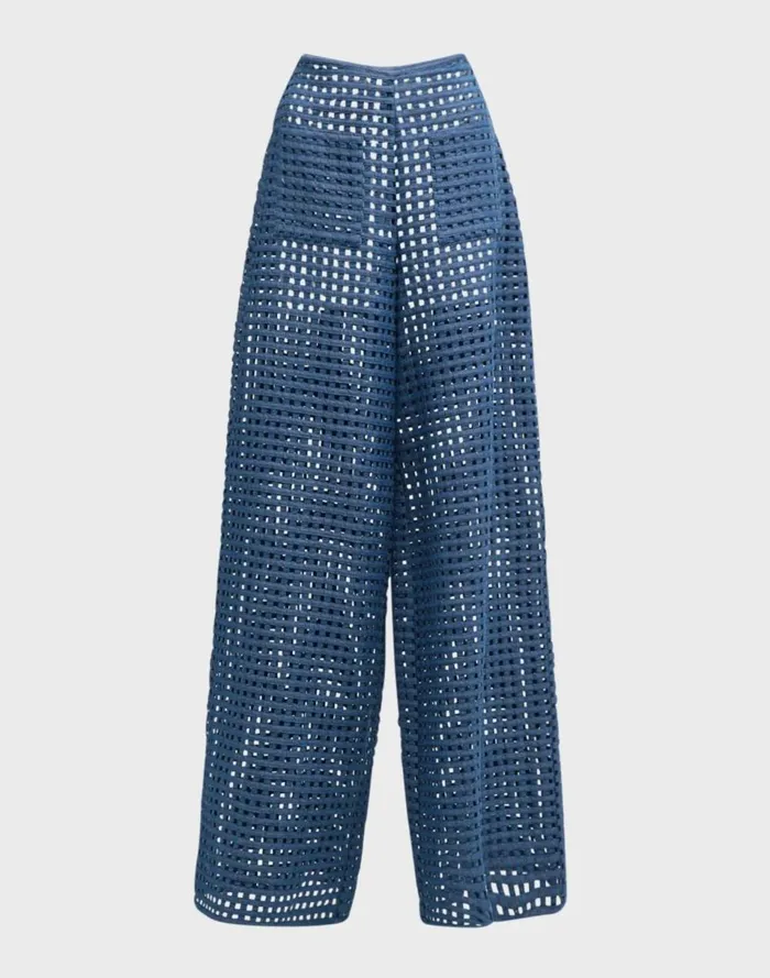 Women Cynthia Rowley Bottoms Birdcage Pants Blue Women Cynthia Rowley Bottoms Birdcage Pants Blue