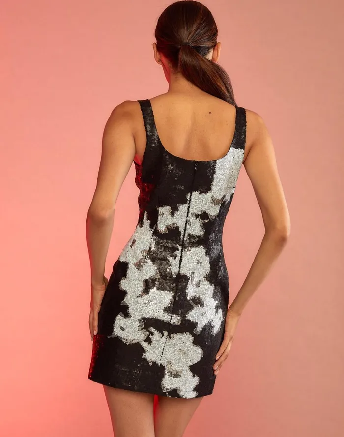Women Cynthia Rowley Dresses After Hours Sequin Dress Black