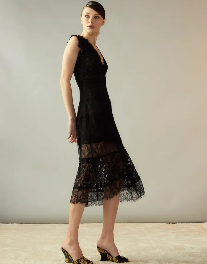 Women Cynthia Rowley Dresses Audrey Lace Dress Black Women Cynthia Rowley Dresses Audrey Lace Dress Black