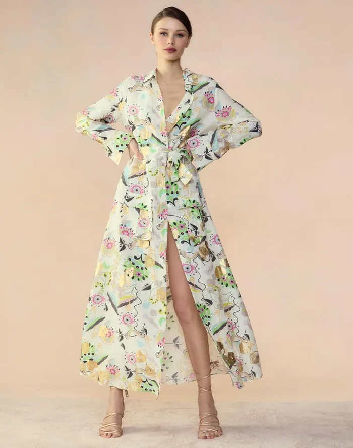 Women Cynthia Rowley Dresses Love Locket Linen Shirt Dress Whtfl