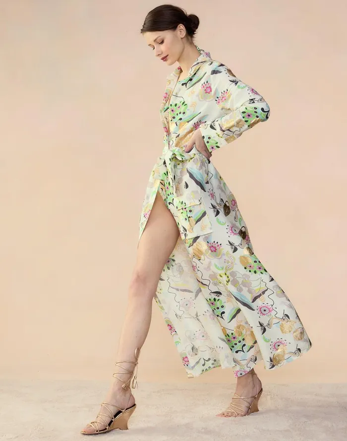 Women Cynthia Rowley Dresses Love Locket Linen Shirt Dress Whtfl