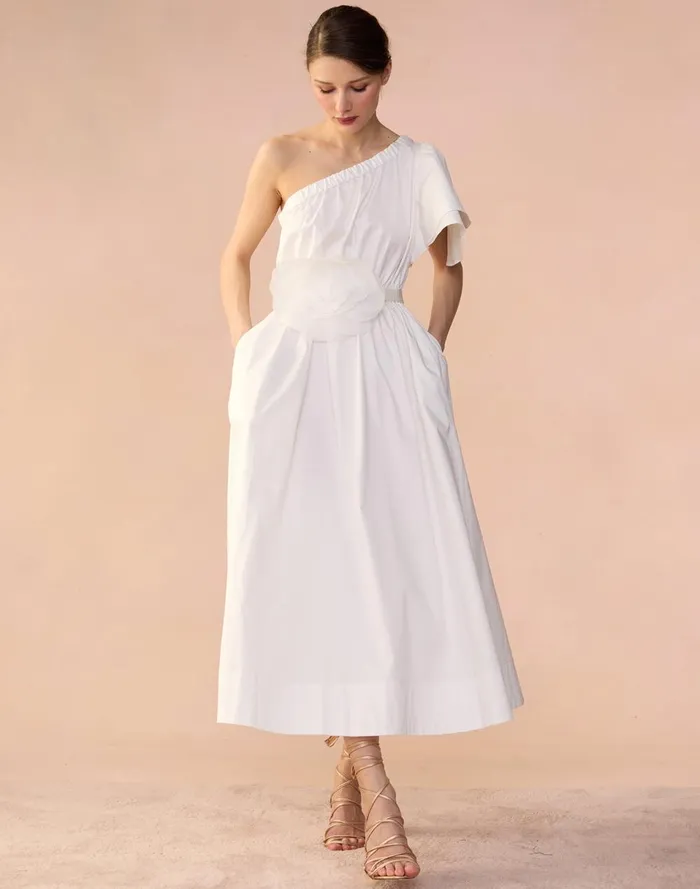 Women Cynthia Rowley Dresses Palma Dress White Women Cynthia Rowley Dresses Palma Dress White
