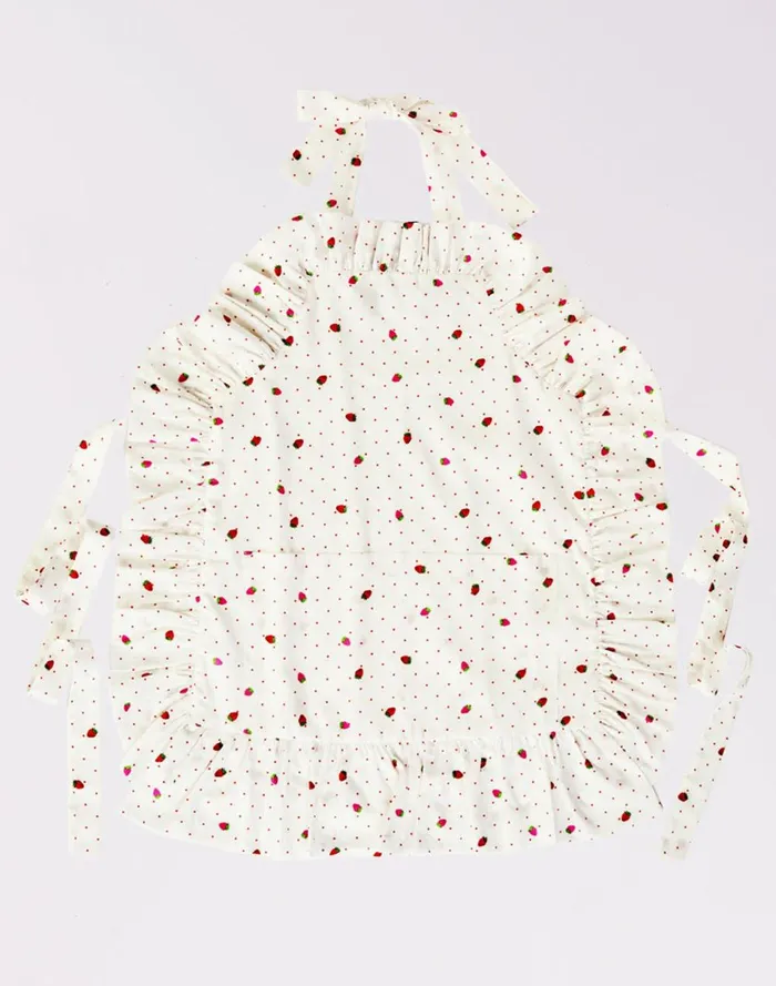 Women Cynthia Rowley Home CR X Kit Ruffle Apron White
