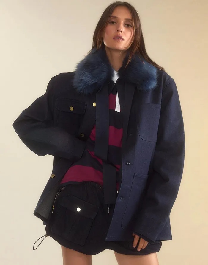 Women Cynthia Rowley Outerwear Outward Bound Jacket Blue