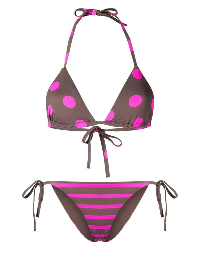 Women Cynthia Rowley Swim Becca String Bikini Top Brwpnk Women Cynthia Rowley Swim Becca String Bikini Top Brwpnk