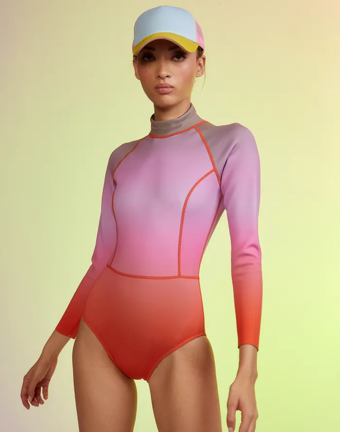 Women Cynthia Rowley Swim Sunset Surf Wetsuit Tpoom Women Cynthia Rowley Swim Sunset Surf Wetsuit Tpoom