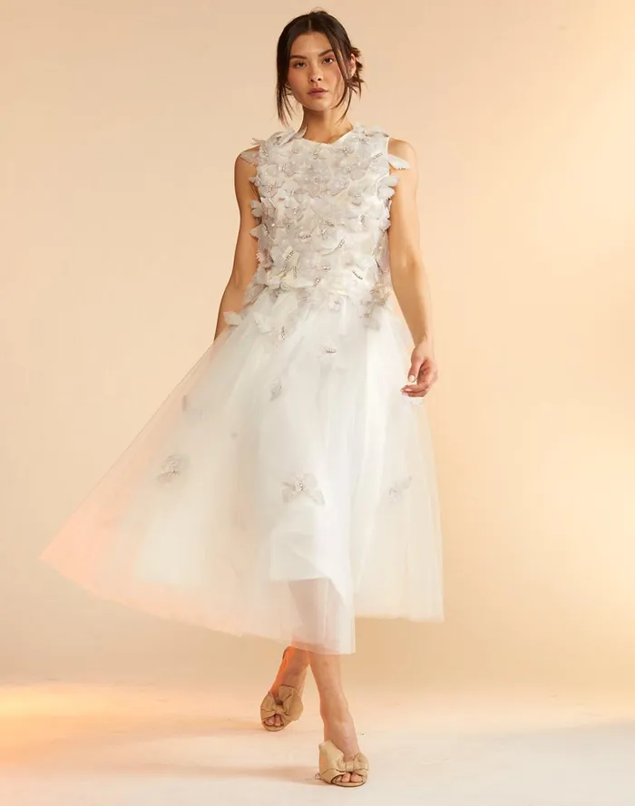 Women Cynthia Rowley Tops Butterfly Applique Top White Women Cynthia Rowley Tops Butterfly Applique Top White