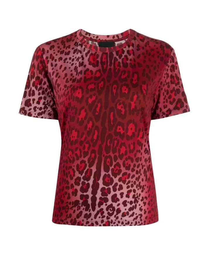 Women Cynthia Rowley Tops Leopard Relax Tee Redleo Women Cynthia Rowley Tops Leopard Relax Tee Redleo