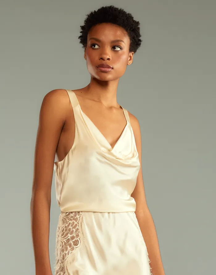 Women Cynthia Rowley Tops Lya Silk Blouse Ivory