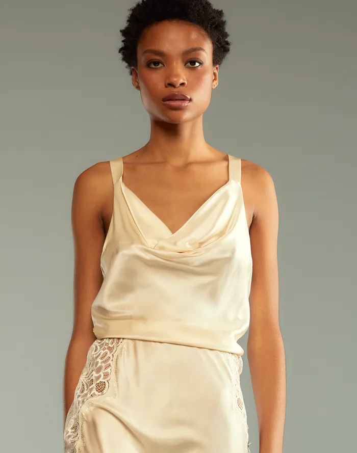 Women Cynthia Rowley Tops Lya Silk Blouse Ivory