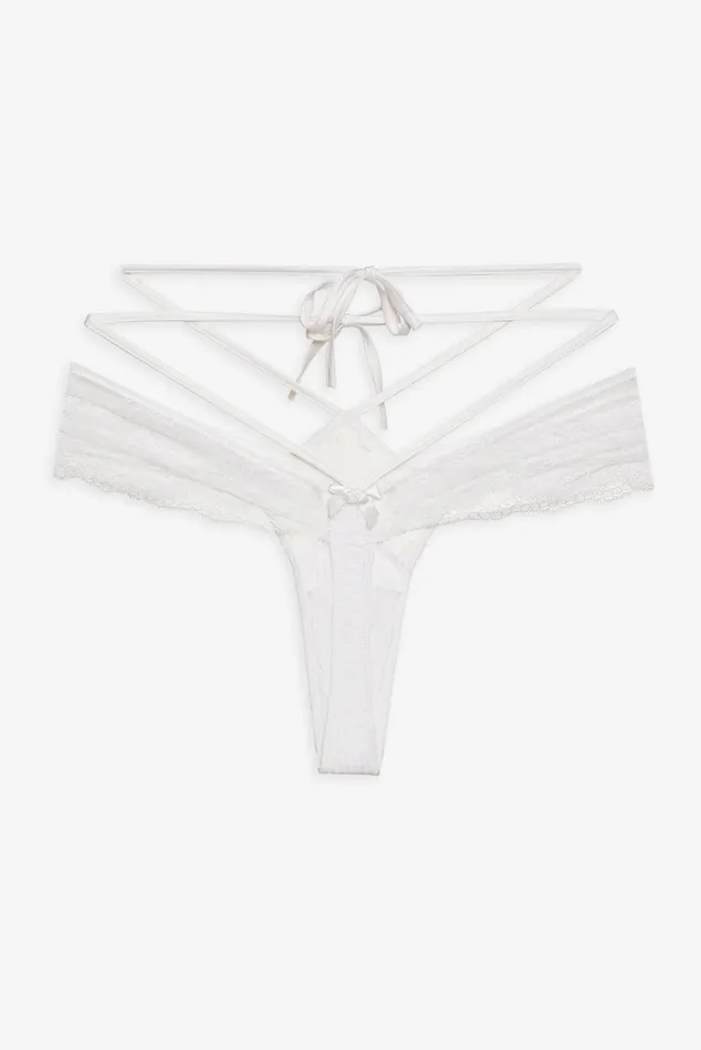 Women Dahlia Thong Panty White For Love and Lemons Lingerie Women Dahlia Thong Panty White For Love and Lemons Lingerie