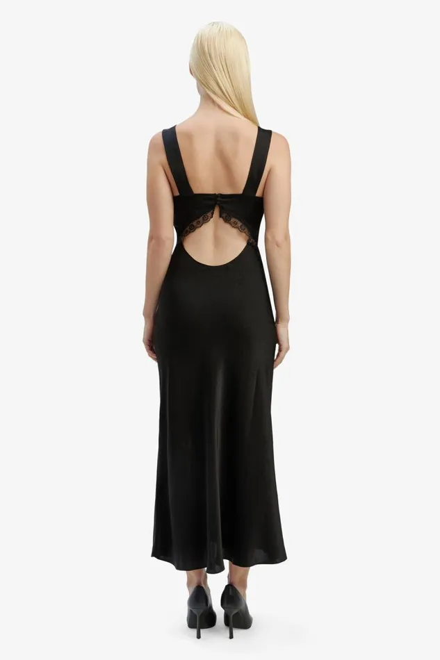 Women Day To Night Dresses Bardot Emory Lace Slip Dress In Black Black Women Day To Night Dresses Bardot Emory Lace Slip Dress In Black Black