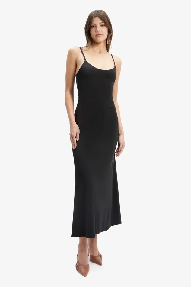Women Day To Night Dresses Bardot Nadira Maxi Dress In Black Black