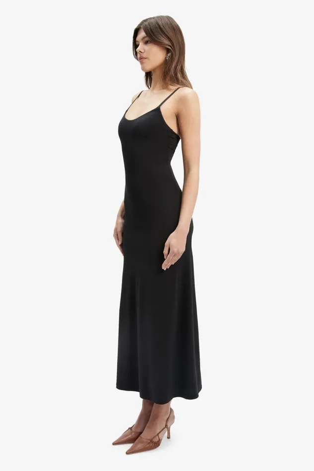 Women Day To Night Dresses Bardot Nadira Maxi Dress In Black Black
