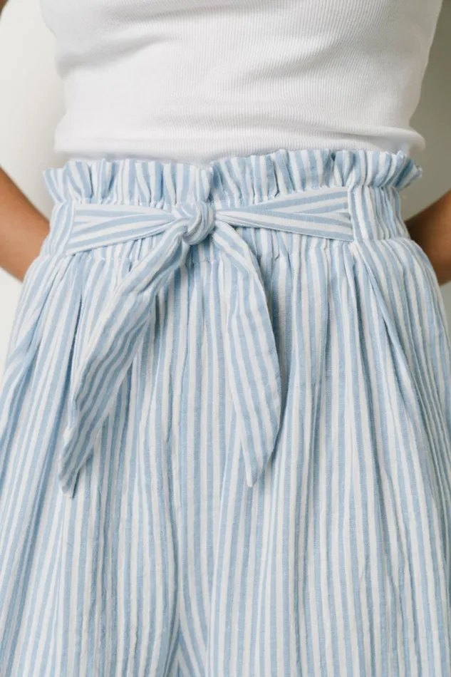Women Delphi Wide Leg Pants Blue Stripe Baltic Born Pants Women Delphi Wide Leg Pants Blue Stripe Baltic Born Pants