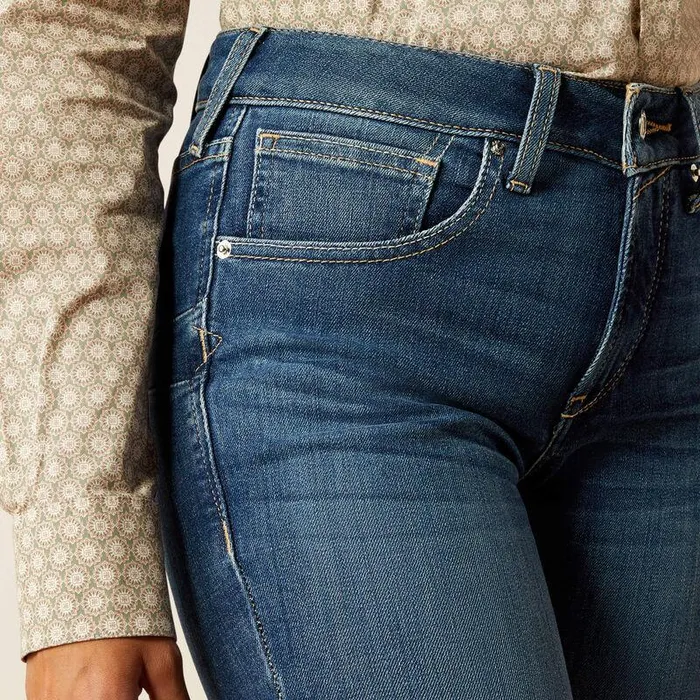 Women Denim Ariat High Rise Jessica Boot Cut Jeans Athena