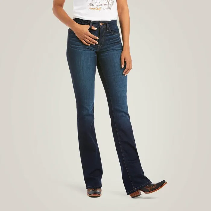 Women Denim Ariat REAL High Rise Ballary Boot Cut Jean Pennsylvania