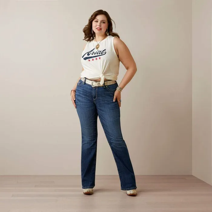 Women Denim Ariat REAL Mid Rise Miriam Boot Cut Jean Irvine Women Denim Ariat REAL Mid Rise Miriam Boot Cut Jean Irvine