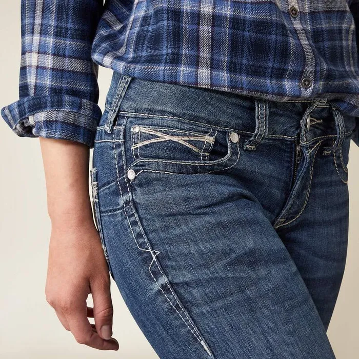 Women Denim Ariat REAL Mid Rise Miriam Boot Cut Jean Irvine Women Denim Ariat REAL Mid Rise Miriam Boot Cut Jean Irvine