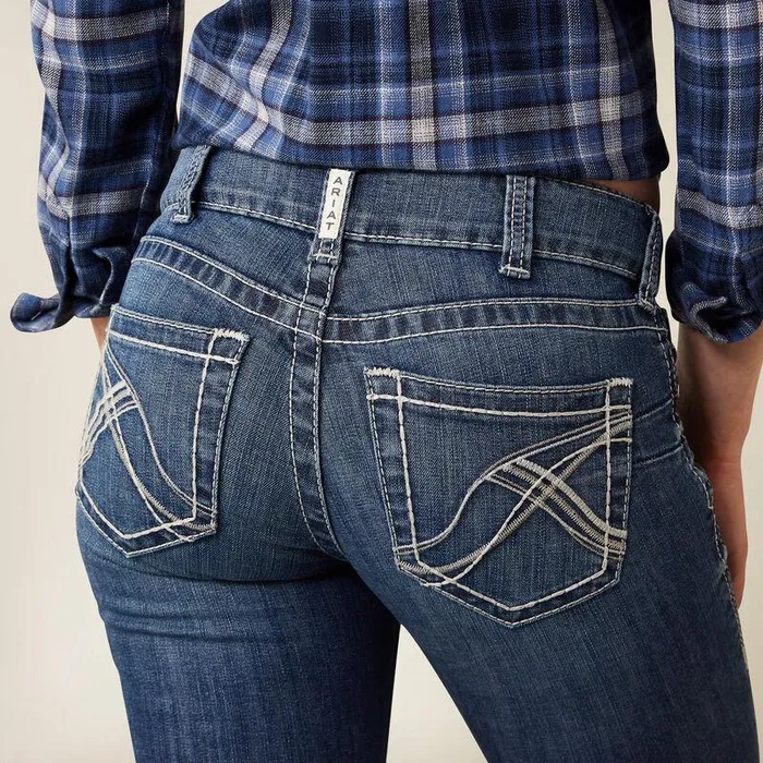 Women Denim Ariat REAL Mid Rise Miriam Boot Cut Jean Irvine Women Denim Ariat REAL Mid Rise Miriam Boot Cut Jean Irvine