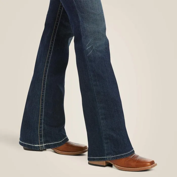 Women Denim Ariat REAL Mid Rise Stretch Whipstitch Boot Cut Jean Ocean Women Denim Ariat REAL Mid Rise Stretch Whipstitch Boot Cut Jean Ocean