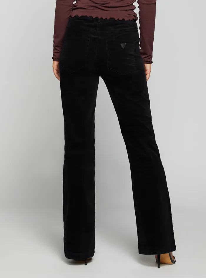Women Denim GUESS Midrise Sexy Boot Denim Jeans In Jet Black Wash