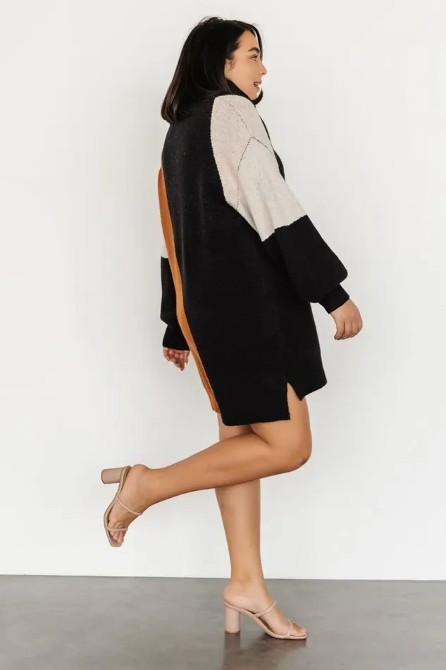 Women Diego Sweater Dress Black Multi Baltic Born Short Dresses Women Diego Sweater Dress Black Multi Baltic Born Short Dresses