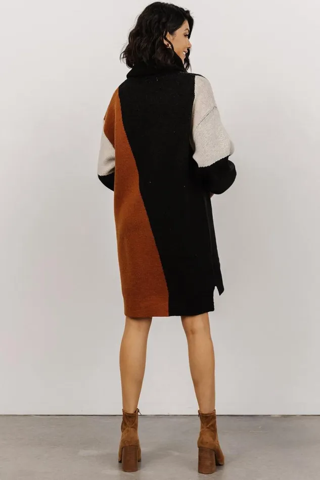 Women Diego Sweater Dress Black Multi Baltic Born Short Dresses Women Diego Sweater Dress Black Multi Baltic Born Short Dresses
