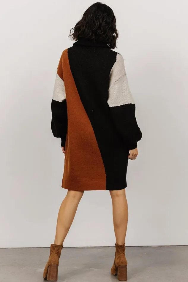 Women Diego Sweater Dress Black Multi Baltic Born Short Dresses Women Diego Sweater Dress Black Multi Baltic Born Short Dresses