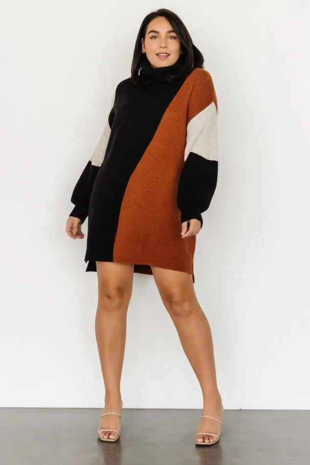 Women Diego Sweater Dress Black Multi Baltic Born Short Dresses Women Diego Sweater Dress Black Multi Baltic Born Short Dresses