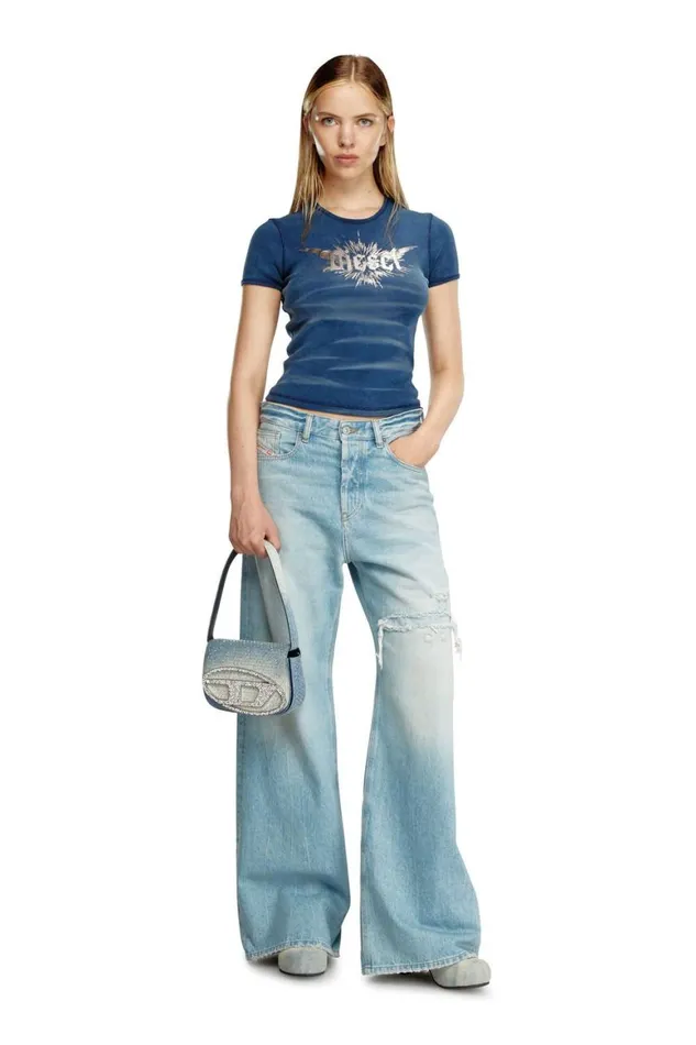 Women Diesel 1DR Bags 1DR Light Blue Women Diesel 1DR Bags 1DR Light Blue