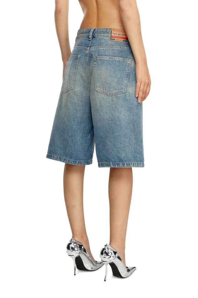 Women Diesel Pants and Shorts DESIRESHORT Light Blue